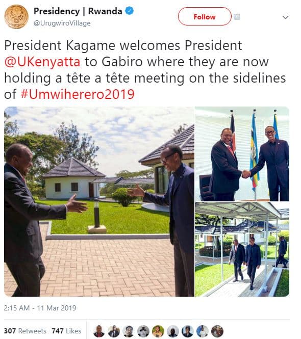 Presidency rwanda urugwirovillage follow president kagame welcomes president uke