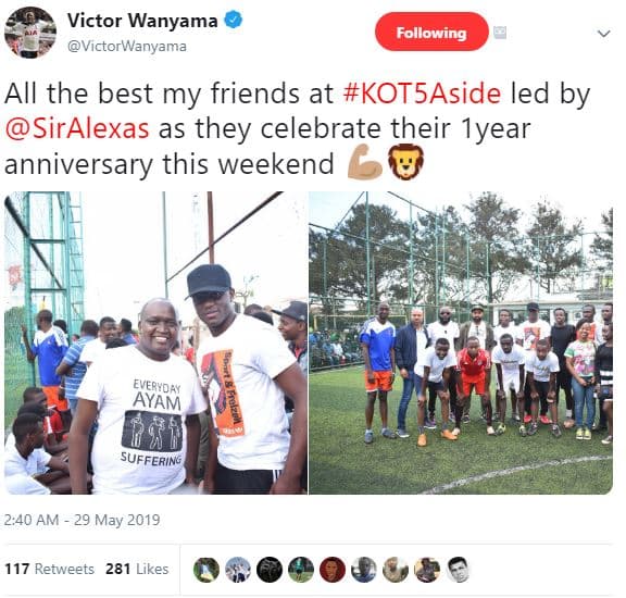 Victor wanyama victorwanyama following all the best my friends at kotsaside led