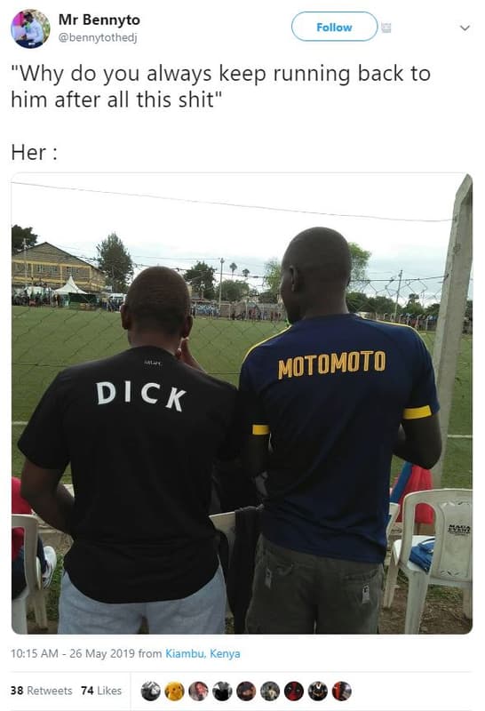 Mr bennyto bennytothedj follow why do you always keep running back to him after