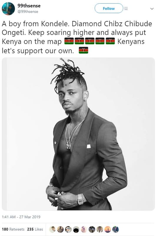 99thsense 99thsense follow boy from kondele. diamond chibz chibude ongeti. keep