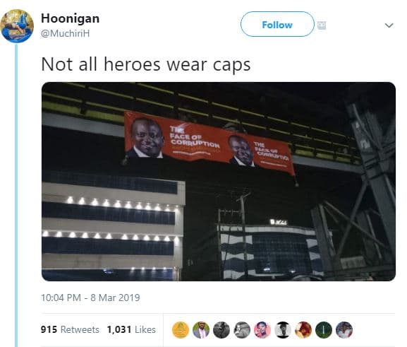 Hoonigan muchirih follow not all heroes wear caps 2o 2aamgoon 10.04 pm 8 mar 915