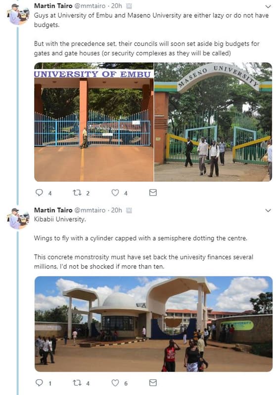 Martin tairo mmtairo 20h guys at university of embu and maseno university are ei