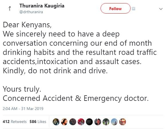 Thuranira kaugiria drthuranira follow dear kenyans, we sincerely need to have de