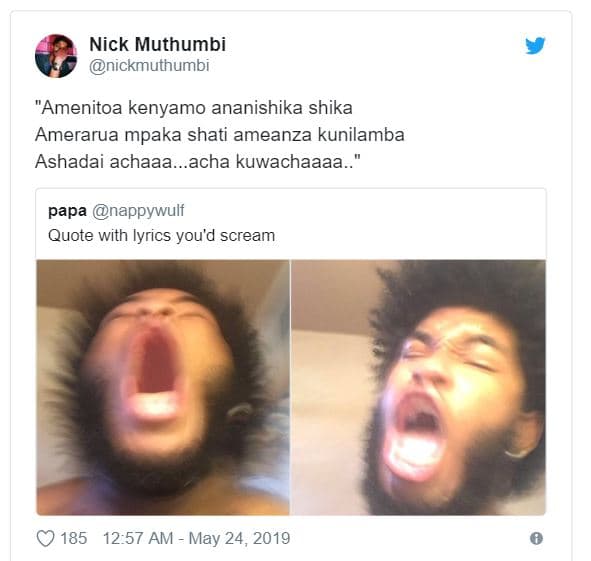 Nick muthumbi nickmuthumbi amenitoa kenyamo ananishika shika amerarua mpaka shat