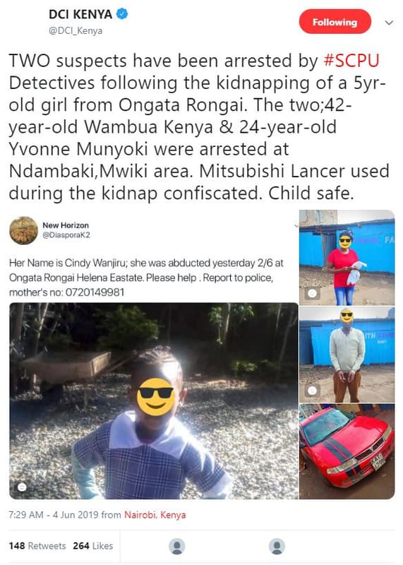 Dci kenya dci_kenya following two suspects have been arrested by scpu detectives