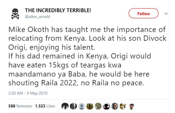 The incredibly terrible! allen_arnold follow mike okoth has taught me the import