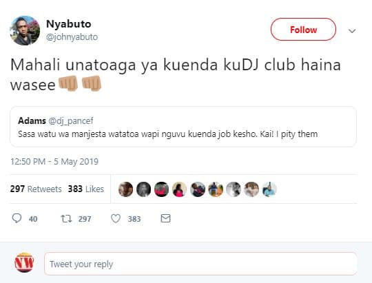 Nyabuto johnyabuto follow mahali unatoaga ya kuenda kudj club haina wasee adams