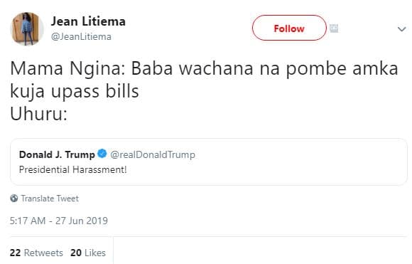Jean litiema jeanlitiema follow mama ngina baba wachana na pombe amka kuja upass