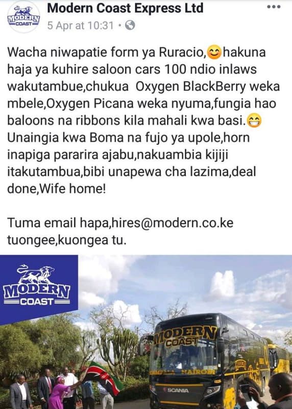 Modern coast express ltd dee4 coast 5 apr at 10.31 wacha niwapatie form ya rurac