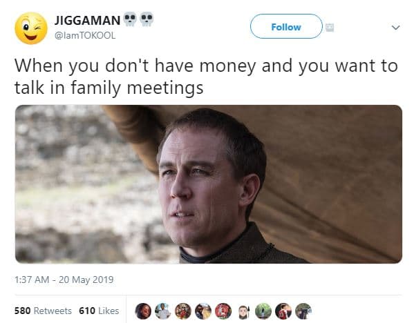 Jiggaman lamtokool follow when you don't have money and you want to talk in fami