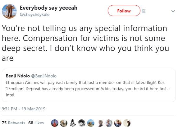 Everybody say yeeeah chevcheykule follow you're not telling us any special infor