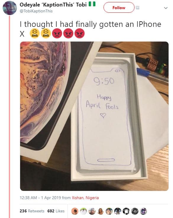 Odeyale 'kaptionthis tobi tobikaptionthis follow thought had finally gotten an i