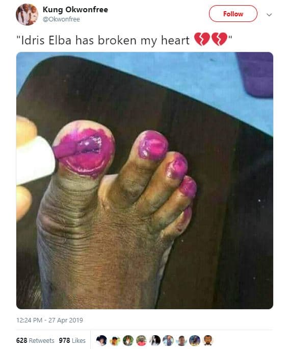 Kung okwonfree okwonfree follow idris elba has broken my heart 12.24 pm 27 apr 6