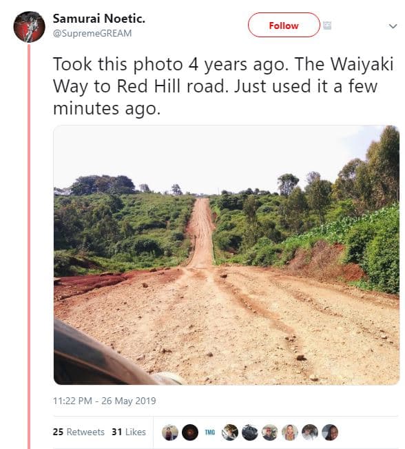 Samurai noetic. supremegream follow took this photo 4 years ago. the waiyaki way