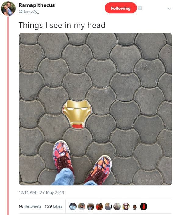 Ramapithecus ramzzy _ following things see in my head 12.14 pm 27 may 66 retweet