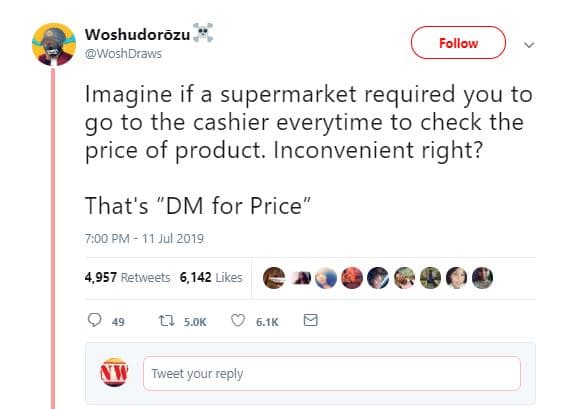 Woshudorozu woshdraws follow imagine if a supermarket required you to g0 to the