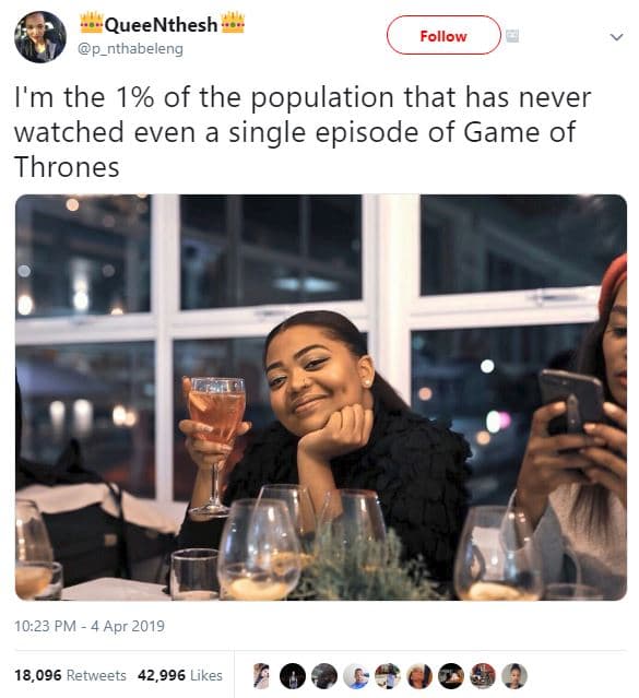 Queenthesh p_nthabeleng follow i'm the 1 of the population that has never watche