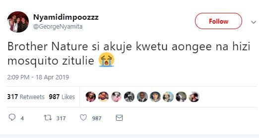 Nyamidimpoozzz georgenyamita follow brother nature si akuje kwetu aongee na hizi