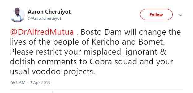 Aaron cheruiyot aaroncheruiyot follow dralfredmutua bosto dam will change the li