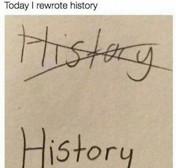 Today rewrote history listory
