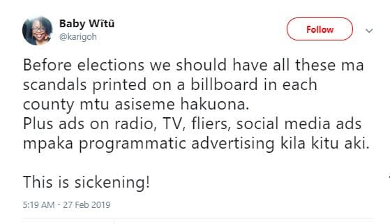 Baby wtñ karigoh follow before elections we should have all these ma scandals pr