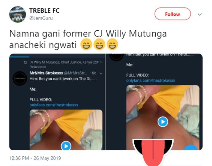 Treble fc jemguru follow namna gani former cj willy mutunga anacheki ngwati dr m