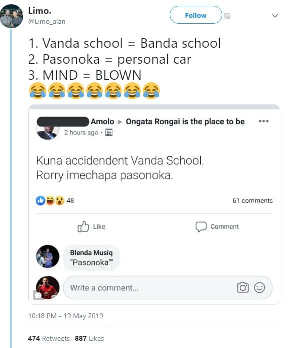 Limo. limo_alan follow 1. vanda school banda school 2 pasonoka personal car 3. m