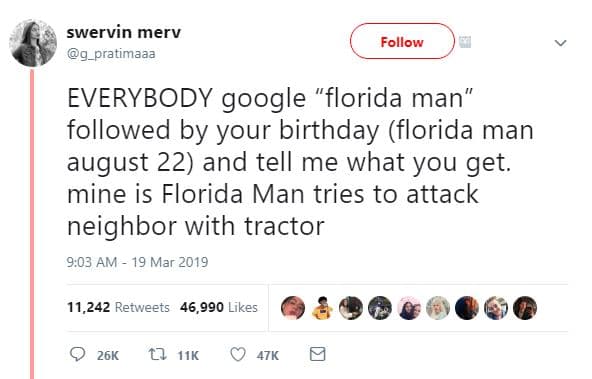 Swervin merv g_pratimaaa follow everybody google florida man followed by your bi