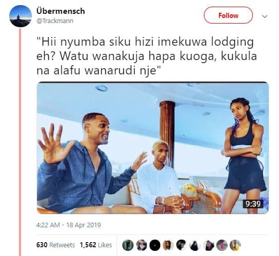 Übermensch trackmann follow hii nyumba siku hizi imekuwa lodging eh? watu wanaku