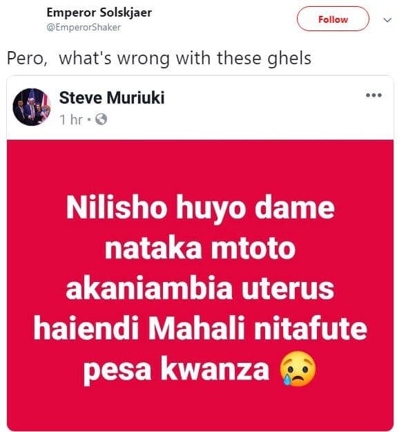 Emperor solskjaer emperorshaker follow pero, what's wrong with these ghels steve