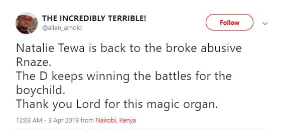 The incredibly terrible! allen_arnold follow natalie tewa is back to the broke a