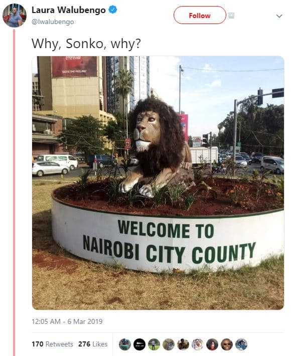 Laura walubengo iwalubengo follow why, sonko why? welcome to nairobi city county