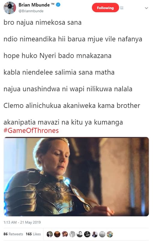 Brian mbunde brianmbunde following bro najua nimekosa sana ndio nimeandika hii b