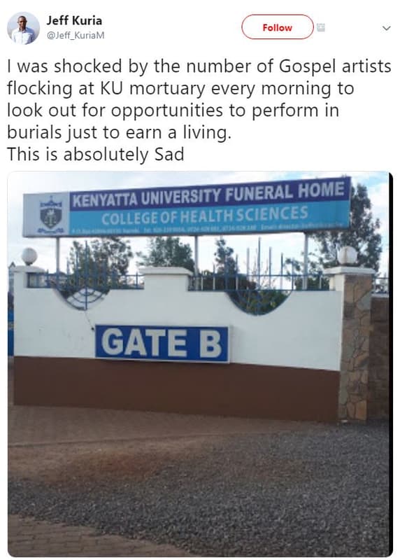 Jeff kuria jeff_kuriam follow was shocked by the number of gospel artists flocki