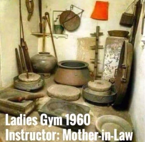 Ladies gym instructor motherinlaw
