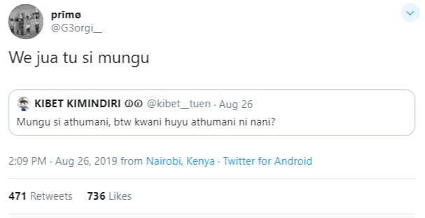 Primo g3orgi we jua tu si mungu kibet kimindiri 00 kiber uen aug 26 mungu si ath