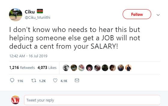 Ciku ciku_muriithi follow don't know who needs to hear this but helping someone