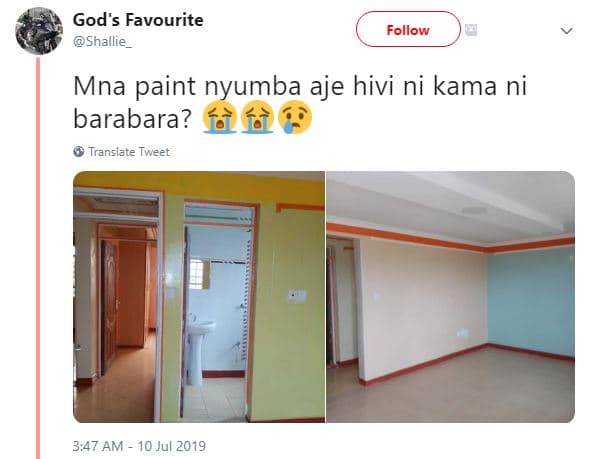 God's favourite shallie follow mna paint nyumba aje hivi ni kama ni barabara? f4