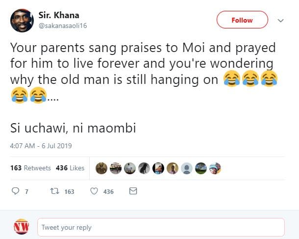 Sir. khana sakanasaoli16 follow your parents sang praises to moi and prayed for