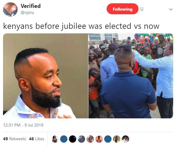 Verified njiiru following kenyans before jubilee was elected vs now 12.31 pm 9 j