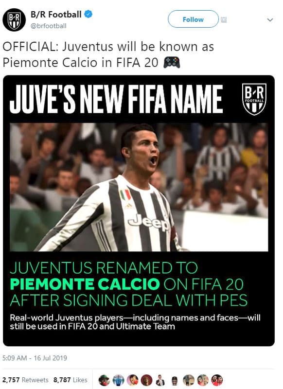 Br football brfootball follow official juventus will be known as piemonte calcio