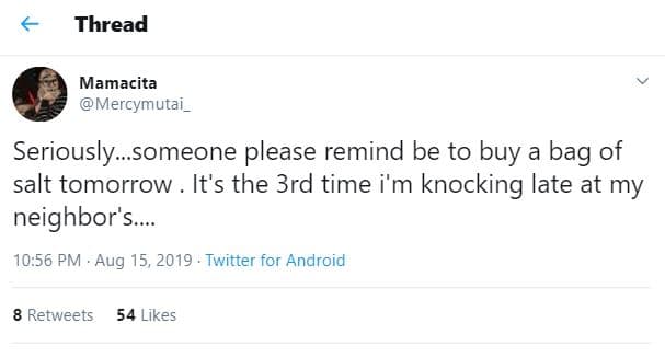 Thread mamacita mercymutai _ seriouslysomeone please remind be to buy a bag of s