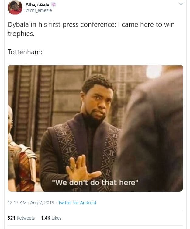 Alhaji zizle chi_emezie dybala in his first press conference came here to win tr