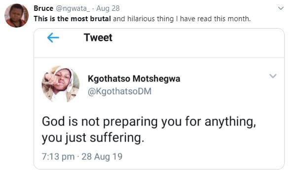 Bruce ngwata_ aug 28 this is the most brutal and hilarious thing have read this