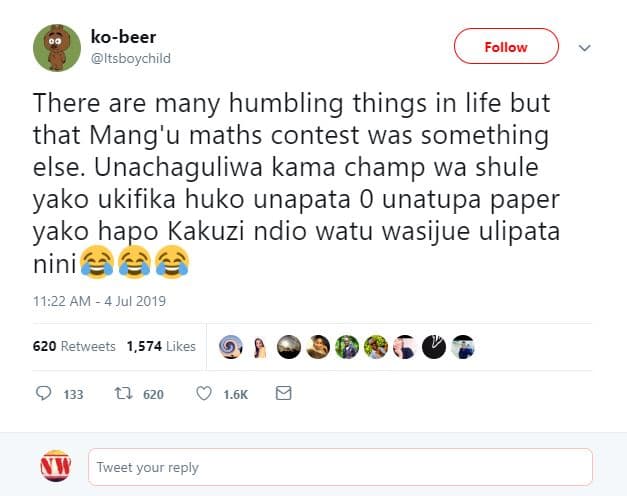 Kobeer itsboychild follow there are many humbling things in life but that mang'u