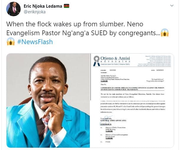 Eric njoka ledama eriknjoka when the flock wakes up from slumber . neno evangeli