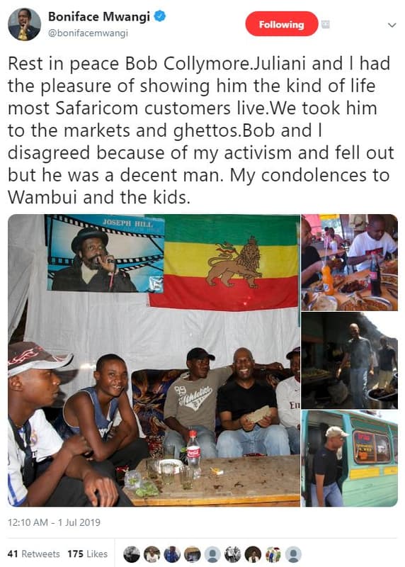 Boniface mwangi bonifacemwangi following rest in peace bob collymore juliani and