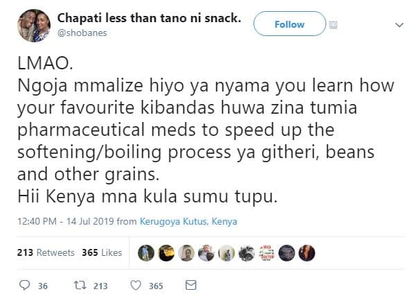 Chapati less than tano ni snack. shobanes follow lmao. ngoja mmalize hiyo ya nya