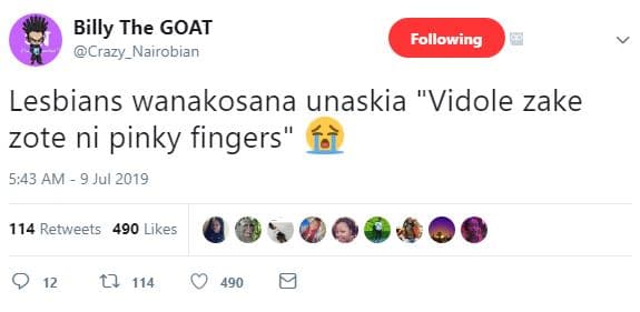Billy the goat crazy _ nairobian following lesbians wanakosana unaskia vidole za