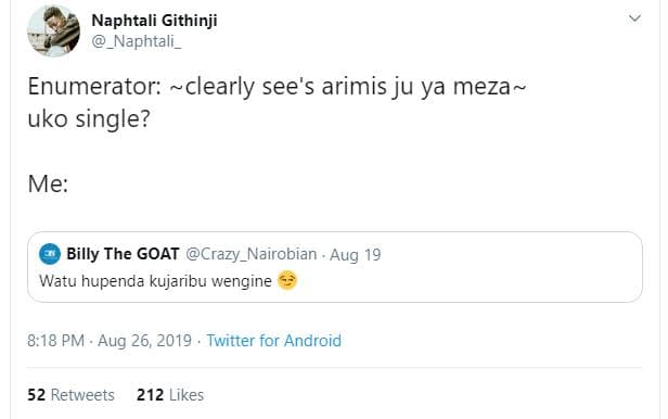 Naphtali githinji naphtali _ enumerator 'clearly see's arimis ju ya meza uko sin